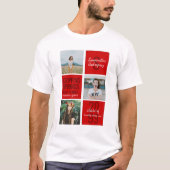 Red 3-Foto Fun Boxes Class Year T-Shirt (Vorderseite)