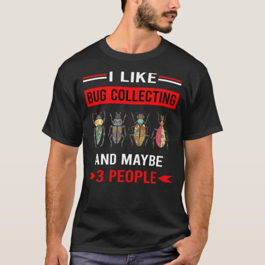 Red 3 People Bug Collections Insect Bugs T-Shirt (Vorderseite)