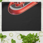 Red 3D Hearts Küchentuch (Gefaltet)