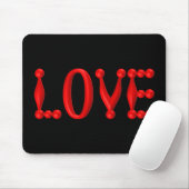 Red 3D-LIEBE Mousepad (Mit Mouse)