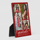 Red 4 Foto Abschluss Moderne kalligraphische Herze Fotoplatte (Seite)