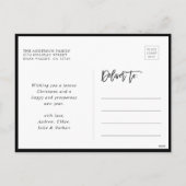 Red 4 Foto Collage Moderne frohe Weihnachten (Rückseite)