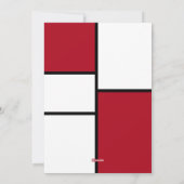 Red 4 Foto Collage Moderne frohe Weihnachten (Rückseite)