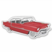 red 50´s Cadillac Aufkleber (Vorderseite)