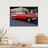 Red '57 Classic 34 x 24 Poster (Küche)