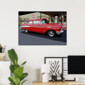 Red '57 Classic 34 x 24 Poster (Heimbüro)