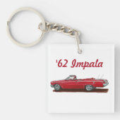 Red '62 Impala Schlüsselanhänger (Vorderseite)