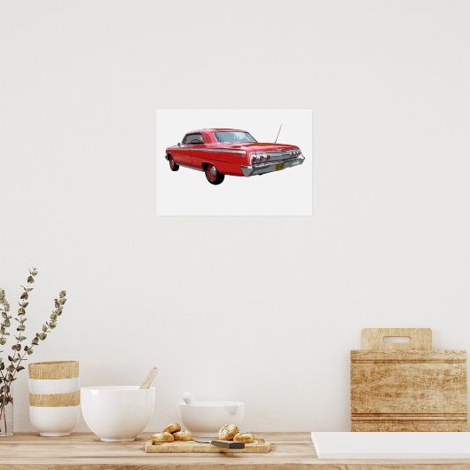 Red '62 Impala SS Poster (Küche)