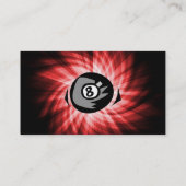 Red 8 Ball Visitenkarte (Rückseite)