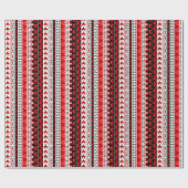 Red 8 Bit Liebe Herz Geschenkpapier (Flach)