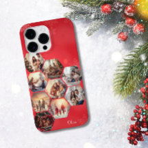 Red 9 Foto Collage Moderner Personalisierter Name