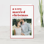 Red a Sehr Verheiratet Weihnachten Moderne Foto Ho (Vorderseite)