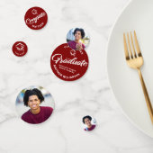 Red Abschluss 3 Foto Bold Script Cap Minimalistisc Konfetti (Gruppe)