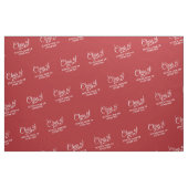 Red Abschluss Class of Custom Year and Text Stoff (Fat Quarter (45,7 x 55,9 cm))