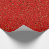 Red Abschluss Confetti Gift Wrapping Geschenkpapier (Ecke)