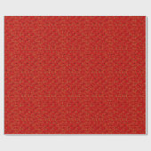 Red Abschluss Confetti Gift Wrapping Geschenkpapier (Flach)