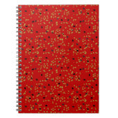 Red Abschluss Confetti Notebook Notizblock (Vorderseite)