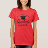 Red Abschluss Custom High School Graduate Women T-Shirt (Vorderseite)