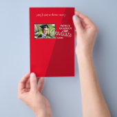 Red Abschluss DIY Candy Bar Wrapper Flyer (Handgriff)