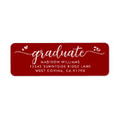 Red Abschluss Script unterstützt die moderne Adres (Vorne)