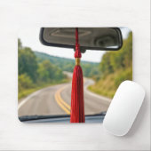 Red Abschluss Tassel auf der Rückseite Spiegelwage Mousepad (Mit Mouse)