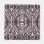 Red Abstract Dark Crimson Black Watercolor Art Magnet (Vorne)