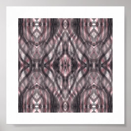 Red Abstract Dark Crimson Black Watercolor Art Poster