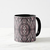 Red Abstract Dark Crimson Black Watercolor Art Tasse (VorderseiteRechts)