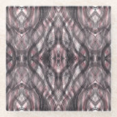 Red Abstract Dark Crimson Watercolor Art Glasuntersetzer (Vorderseite)