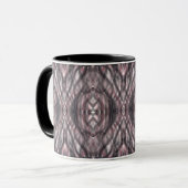 Red Abstract Dark Crimson Watercolor Art Tasse (Vorderseite Links)