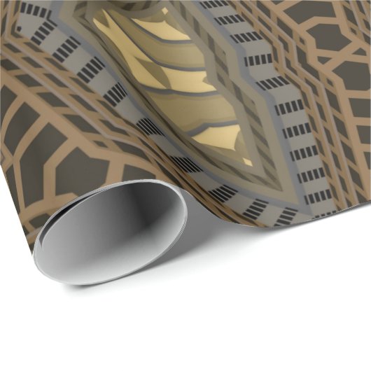 Red Abstract Design Geschenkpapier (Rolleneckpunkt)