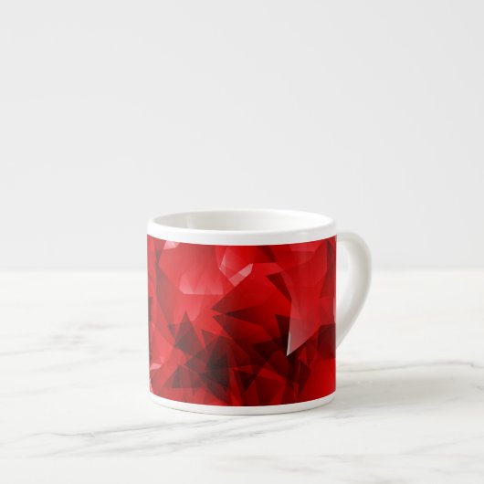 Red Abstract Geometric Design-51083 Espressotasse (Vorderseite Rechts)