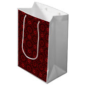 Red Abstract Mittlere Geschenktüte (Vorderseite Schrägansicht)