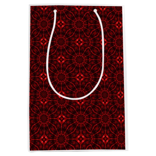 Red Abstract Mittlere Geschenktüte (Vorderseite)