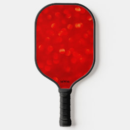 Red Abstract Monogram Pickleball Paddles