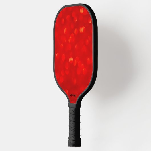 Red Abstract Monogram Pickleball Paddles (Links)
