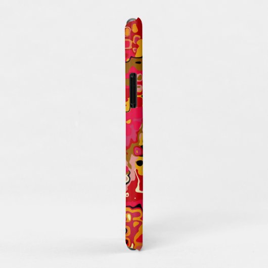 Red ABSTRACTION - Mosaic Case-Mate iPhone Hülle (Hinten/Rechts)