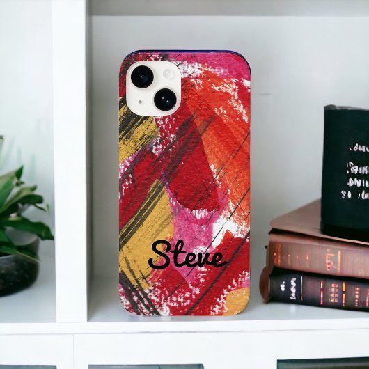 Red Abstrakt Bold Graphic Personalisiert Case Mate