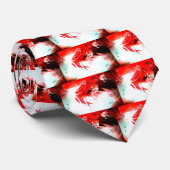 Red Abstrakt Digital Art Krawatte (Gerollt)