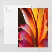 RED ABSTRAKT FLORAL POSTKARTE (Vorne/Hinten)