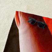RED ABSTRAKT FLORAL STRANDTUCH (Beispiel)
