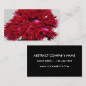 Red Abstrakt Rays Business Card Visitenkarte (Vorne/Hinten)