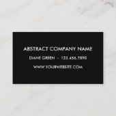 Red Abstrakt Rays Business Card Visitenkarte (Rückseite)