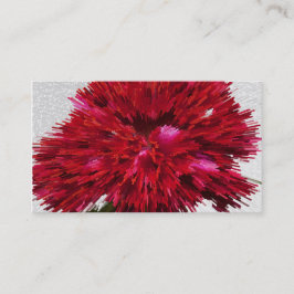 Red Abstrakt Rays Business Card Visitenkarte