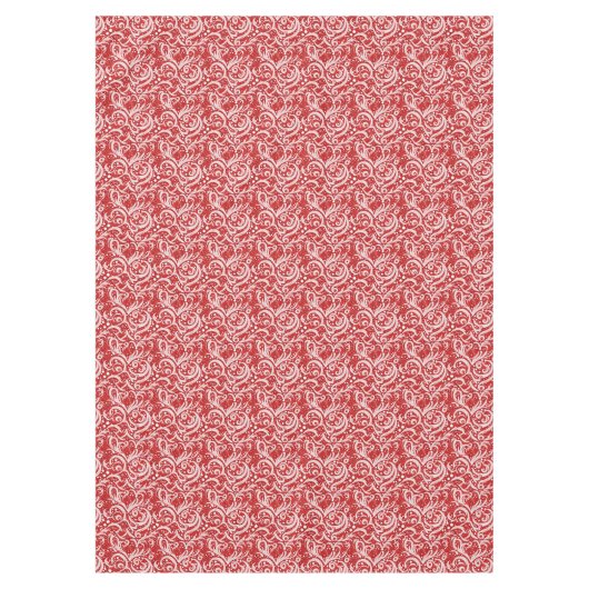 Red Abstrakt Snowflake Pattern#10 ID1009 Tischdecke (Vorderseite)
