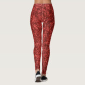 Red Abstrakt Textile Leggings (Rückseite)