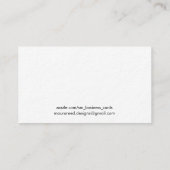 Red Accent Rose Gold Mandala Chic Designer Visitenkarte (Rückseite)