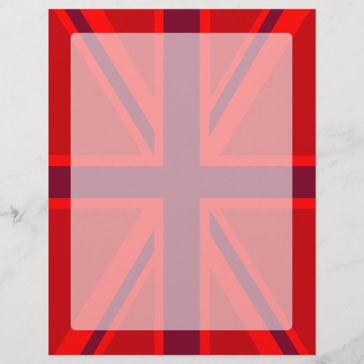 Red Accent Union Jack Design (Vorderseite)