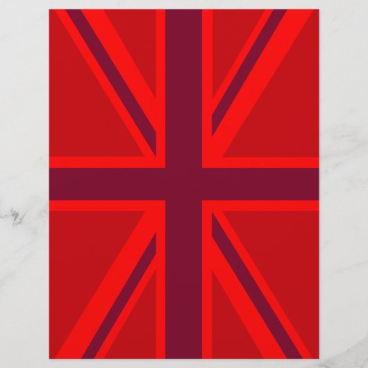 Red Accent Union Jack Design (Vorderseite)