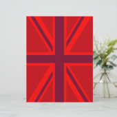 Red Accent Union Jack Design (Stehend Vorderseite)
